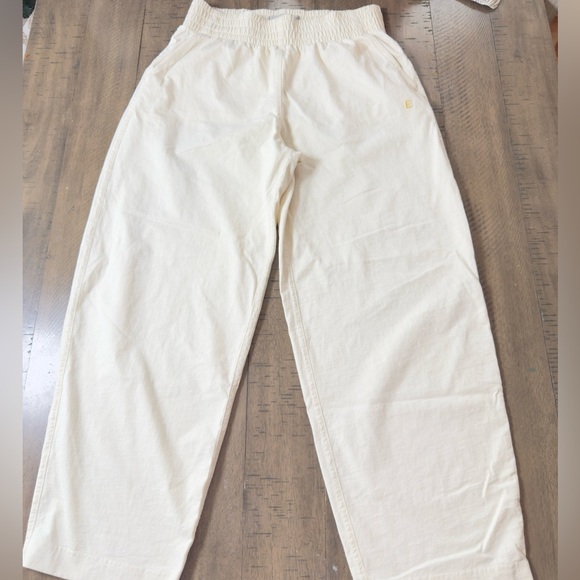 Everlane Organic Cotton White Wide-Leg Pants - Picture 2 of 11